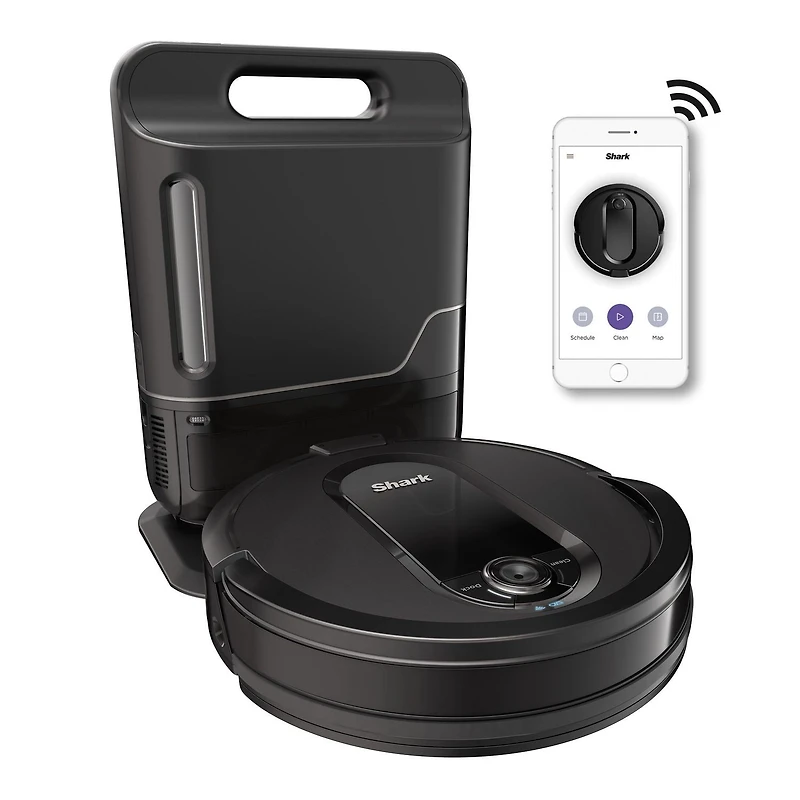 Shark RV1001AEC, Aspirateur IQ Robot Self-Empty, Noir, 35W