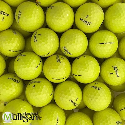 Mulligan - 75 Titleist AVX AAA Recycled Used Golf Balls, Yellow