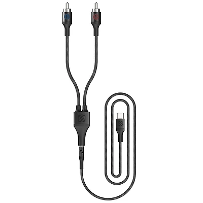 Scosche Kit d’adaptateur audio USB-CMD, Noir Câble stéréo USB-C