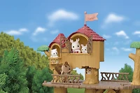 Coffret Aventure Cabane dans les Arbres Édition Camping de Calico Critters, Dollhouse Playset avec figurine et accessoires