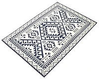 ECARPET Indoor/Outdoor for Balcony, Patio and Garden Aaya Blue Rug