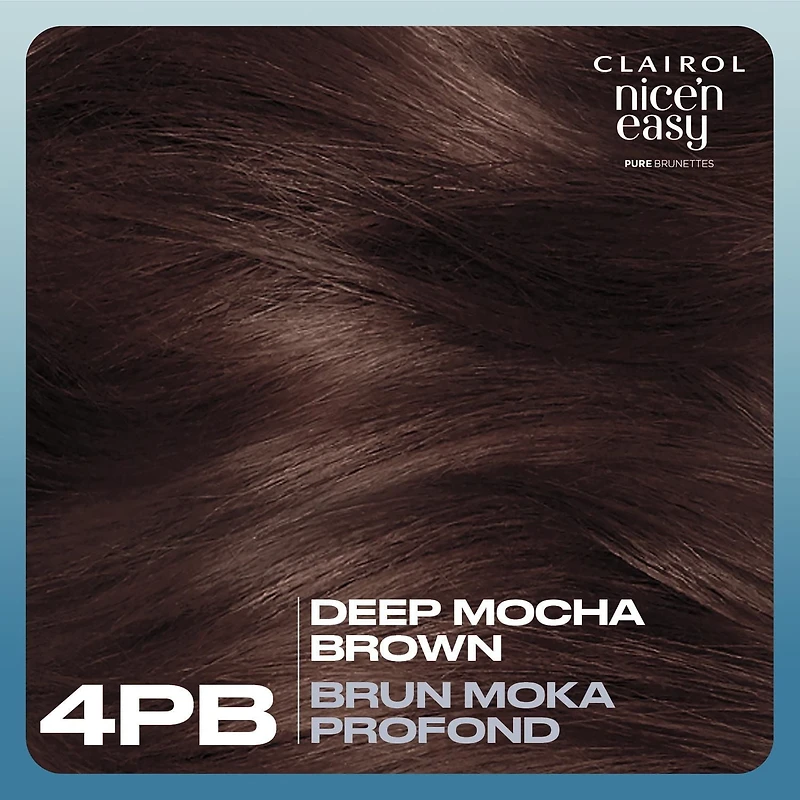 Clairol Coloration permanente Nice'N Easy Pure Brunettes Des Tons Riches Qui Gardent Leur Pureté