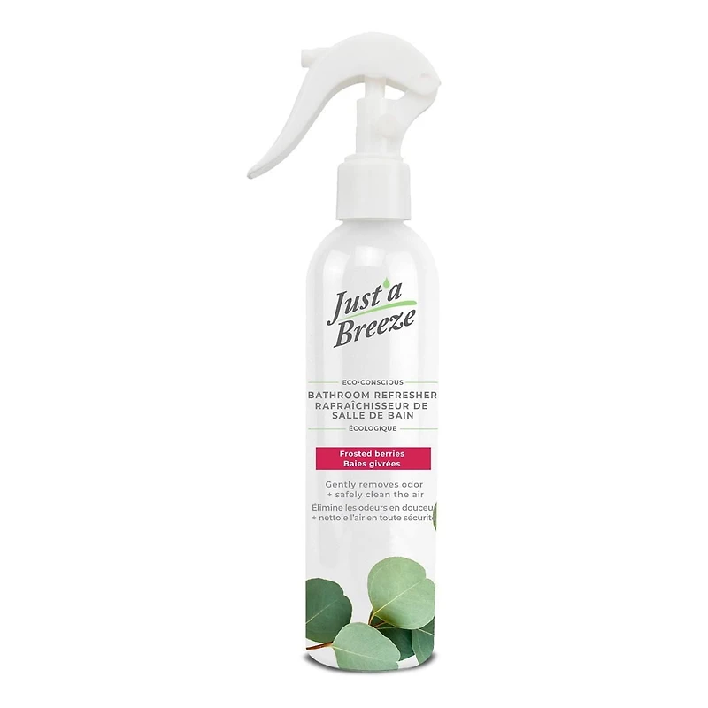 Just'a Breeze Bathroom Refresher, Frosted Berries, 220ml, Fast Odor Neutralizer, 220ml / 7.44 fl. oz.