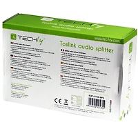 Techly Digital Audio Splitter 2 or 4 Output Toslink Ports (fiber optic)