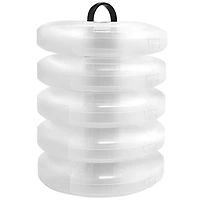 Dritz Storage Tower with Removable Compartments, Clear