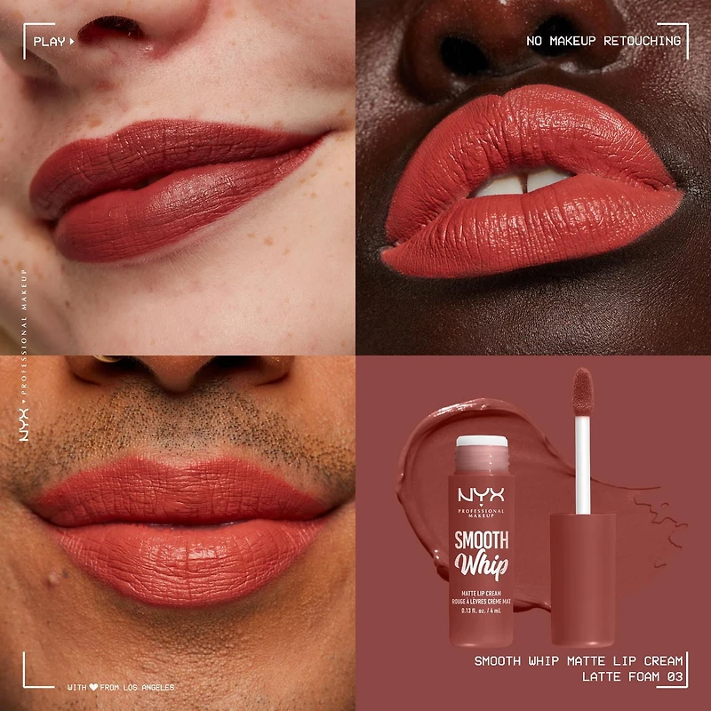 NYX PROFESSIONAL MAKEUP, Smooth Whip, Matte Lip Cream, Shea + cocoa butter
