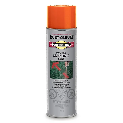 Rust-Oleum Professional Inverted Marking Red-Orange Spray Paint