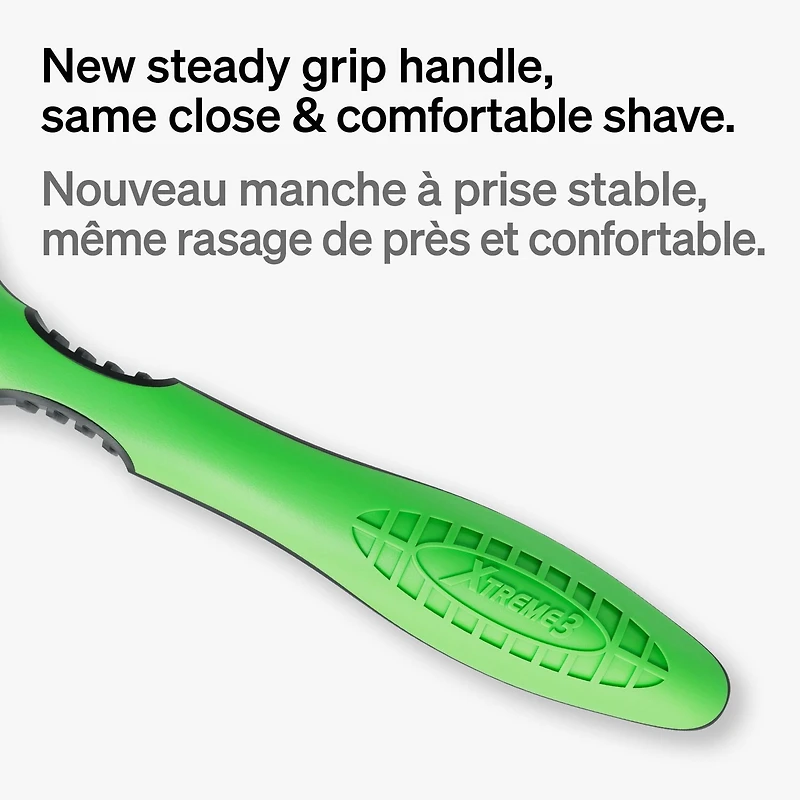 4 rasoirs jetables à 3 lames pour hommes Schick Xtreme3 pour peau sensible 4ct