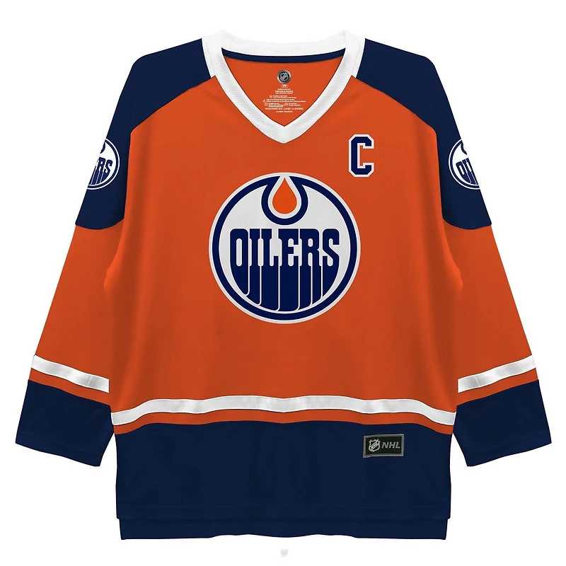 NHL Edmonton Oilers Mens Long Sleeve Deluxe Fans Jersey Sweater, S-XL