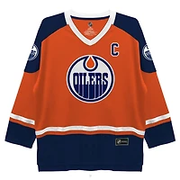 NHL Edmonton Oilers Mens Long Sleeve Deluxe Fans Jersey Sweater, S-XL