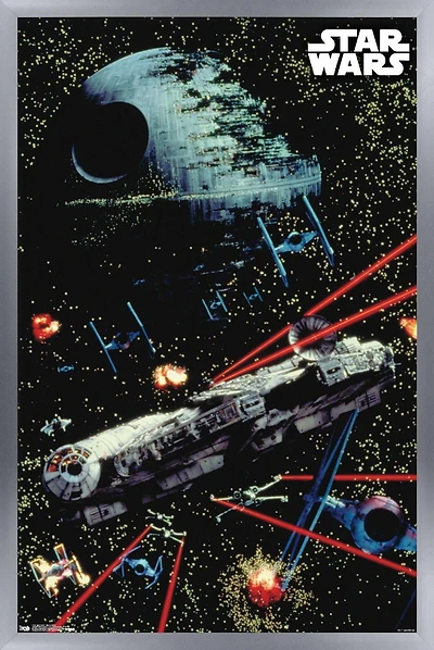 Star Wars: Saga - Space Battle Wall Poster, 22.375" x 34"