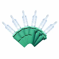 Holiday Time 100-Count Cool White LED M5 Christmas Lights, with Green Wire, 21'