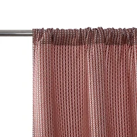 Mainstays 4 Piece Wave Jacquard Curtain Panel Set, Dark Grey, 27.5" W x 84" L, 4 Piece Rod Pocket Window Curtains