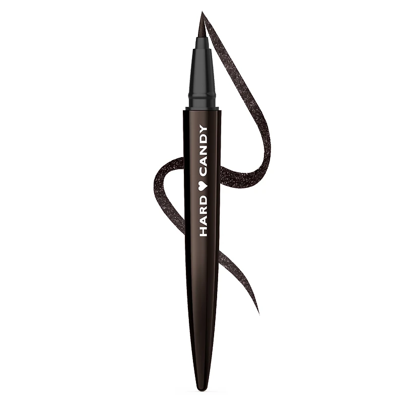 Hard Candy Color Liquid Eyeliner w Lash Boost Serum, Métallique Metallic, 4,14 ml