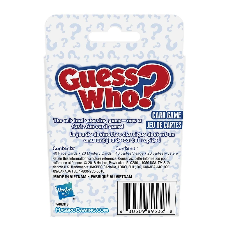 Guess Who? Card Game for Kids Ages 5 and Up, 2 Player