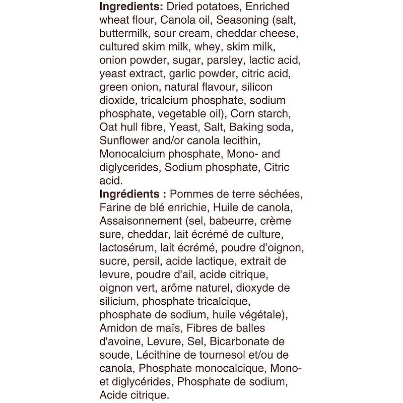 GoldfishMD CROUSTILLANTS Crème sure et oignon Mini-craquelins cuits au four; Sachet de 177 g GoldfishMD CROUSTILLANTS Crème sure et oignon Mini-craquelins cuits au four, sachet de 177 g