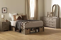 South Shore Prairie 6-Drawer Double Dresser Weathered Oak