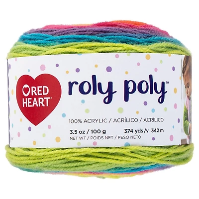 "Red Heart Fil Roly Poly (100 g / 3,5 oz), Arc-en-Ciel"