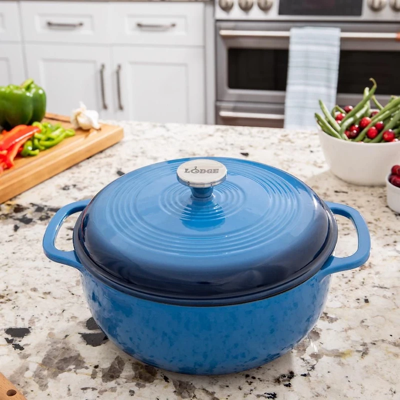 Faitout Lodge émaillé 5,7 l - bleu