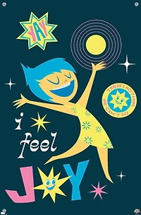 Disney Inside Out 2 - I Feel Joy Wall Poster, 14.725" x 22.375"