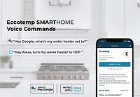Eccotemp SmartHome Mini chauffe-eau électrique à réservoir de 4,0 gallons avec commandes vocales