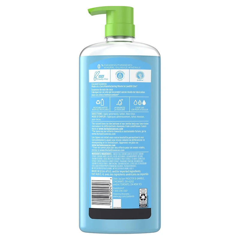 Shampooing et revitalisant 2 en 1 Herbal Essences Hello Hydration, hydratation pour les cheveux