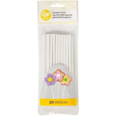 Wilton bâtonnet pour biscuits 6 po Bâtonnets en papier robuste. Pour des bâtons sucrés plus amusants..