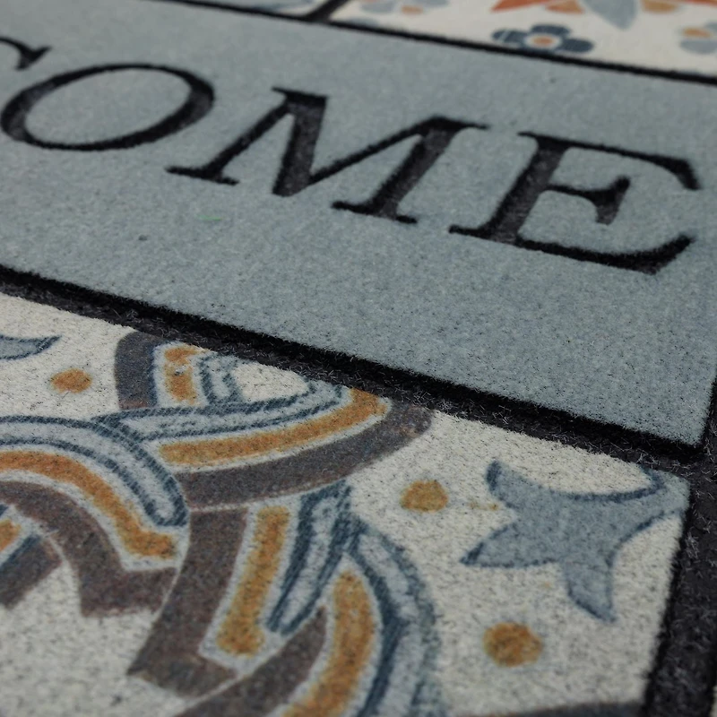 Mohawk Home - Tapis d’entrée gris de 58,4 cm × 88,9 cm (1 pi 11 po × 2 pi 11 po) Patina Tiles