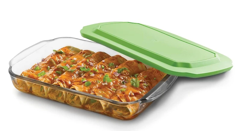 Plat de cuisson rectangulaire Avec Couvercle