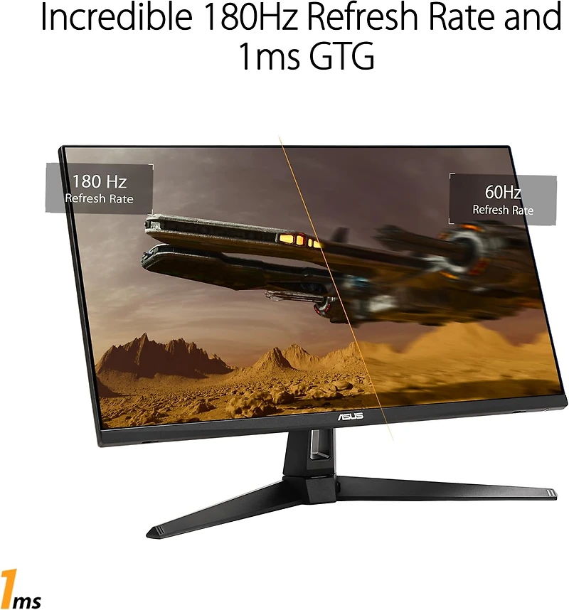 ASUS TUF VG27AQ3AZ – 27", QHD, 180Hz, IPS rapide, ELMB Sync, 1ms, FreeSync Premium, G-Sync