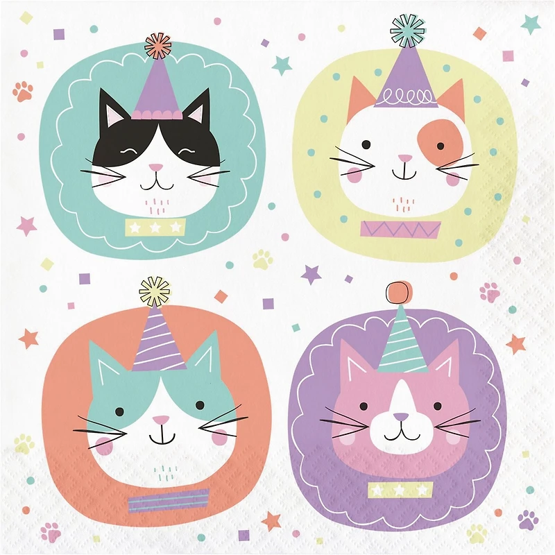 Kitty Party Faces Napkins