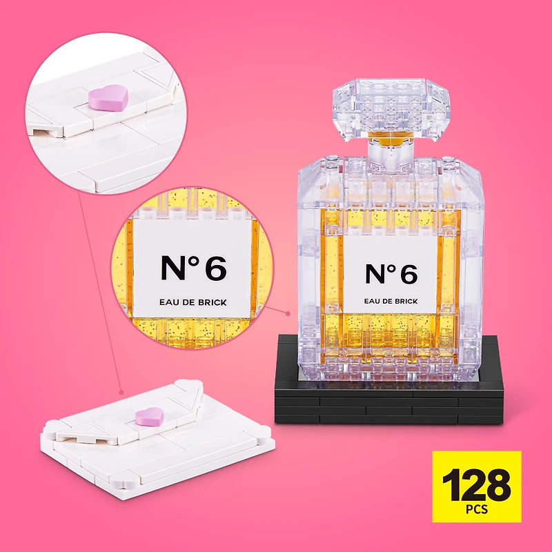 MAX Build More Premium Beauty Collection (Makeup Kit) de ZURU – Jouet déballage et mini briques, 169 pièces max. Designs élégants à créer/afficher. Pour 8+ ans, enfants, ados et adultes