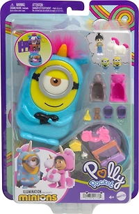 Polly Pocket –Coffret de jeu –Les Minions, 1 poupée, 9 acc., 2 Minions