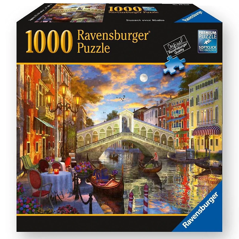 Ravensburger - Sunset Over Rialto Bridge Puzzle 1000pc