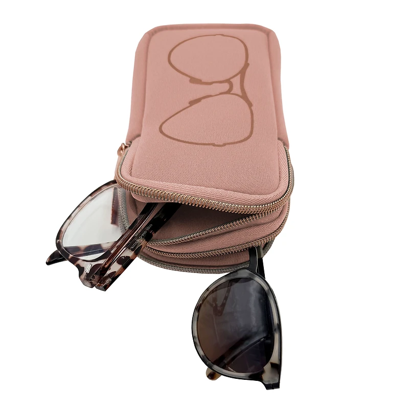 Mine, Double Eye Glass Case, Blush