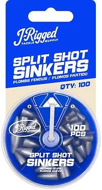 J-Rigged Removable Split Shot Sinker Assortment