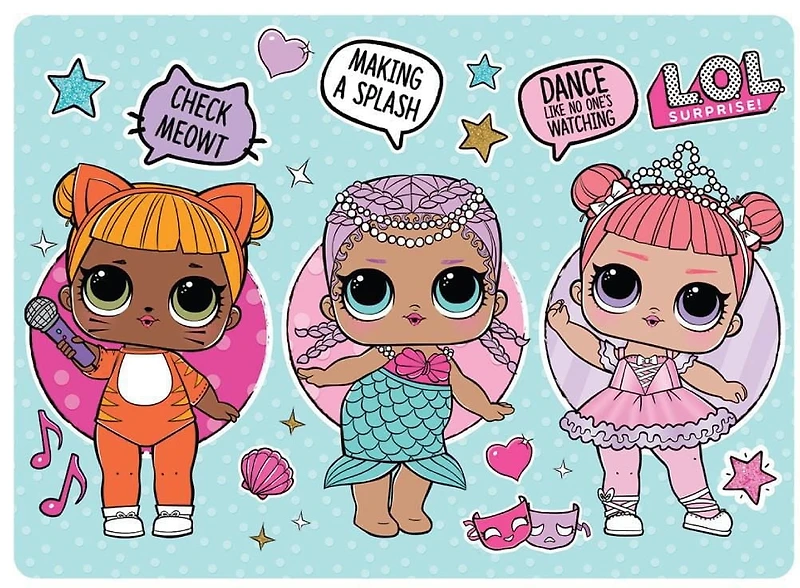 Napperon LOL Surprise "Star Dancing" Napperon LOL Surprise