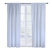 Urbain doublure de rideau occultant multi-têtes 45 x 113, blanc