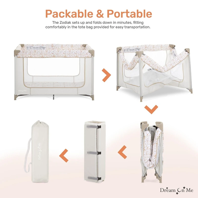 Dream On Me Zodiak Portable Playard, Model #438