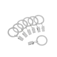 Anneaux à pince à rideaux blanche Mainstays de 2,5 cm (paquet de 7)