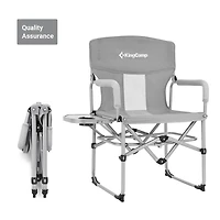 Chaise de camping pliante King Camp - Gris