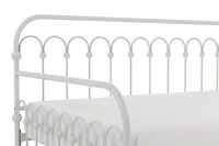 Novogratz Bright Pop Metal Daybed with Trundle, Off White, Twin