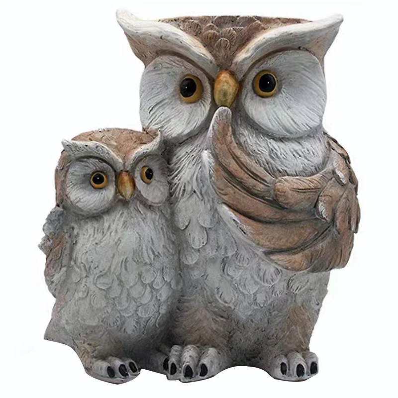 Angelo Décor jardinière duo hibou de 35 cm