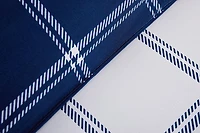 Chaps 8-Piece Plaid Bedding Comforter Set - Bed in a Bag, Double - Queen