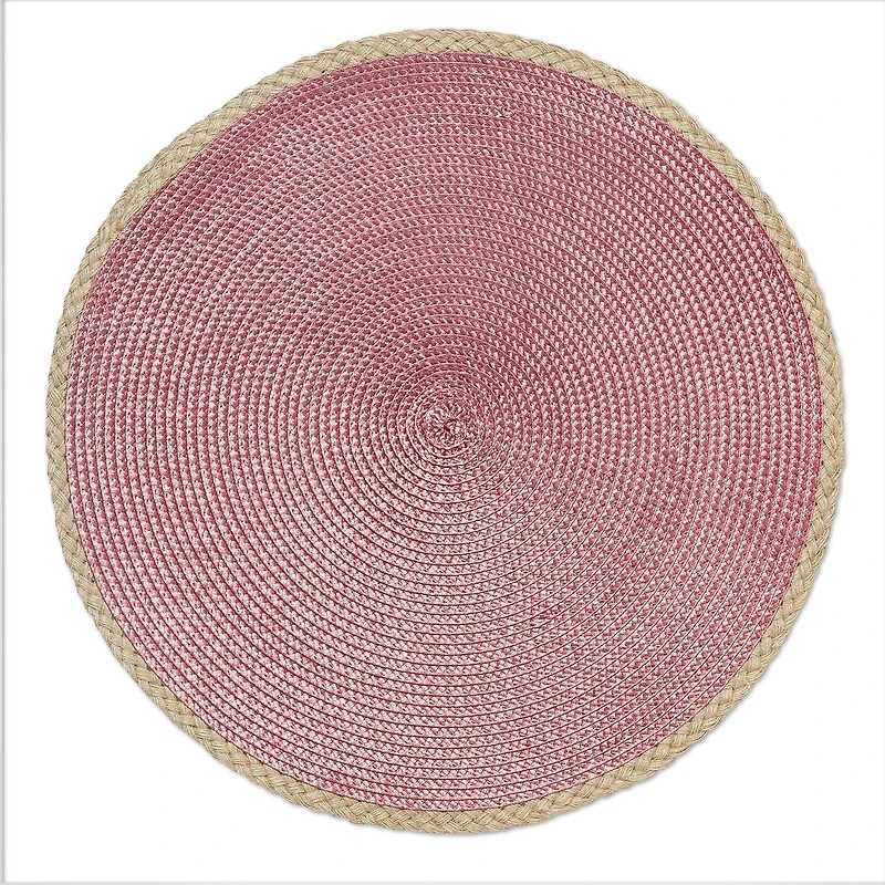 Hometrends Woven Placemat with Jute Edge Assorted Colour, 1pc