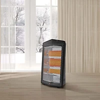 Pelonis 1500W Electric Quartz Radiant Heater with 3-Heat Settings, Quartz Heater