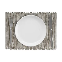 Set de 4 sets de table en coton Fabstyles Shadows lavables en machine, parfaits pour la cuisine, la salle à manger, le café, la terrasse et les tables d'extérieur