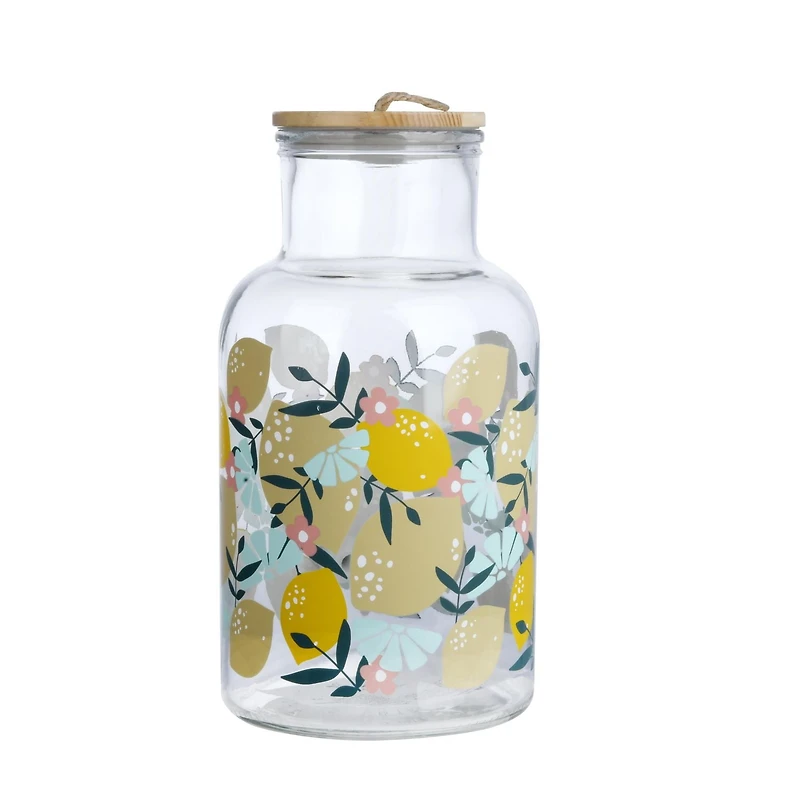 Hometrends Glass Lemon Dispenser,1.2 gallon, 1 piece, Glass Dispenser