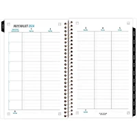 FS 12M Daisy Black Small Planner, Planner