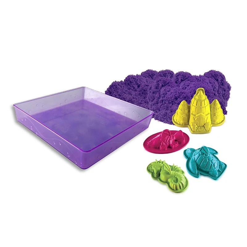 Bac à sable et moules mauves Wacky-tivities de Kinetic Sand